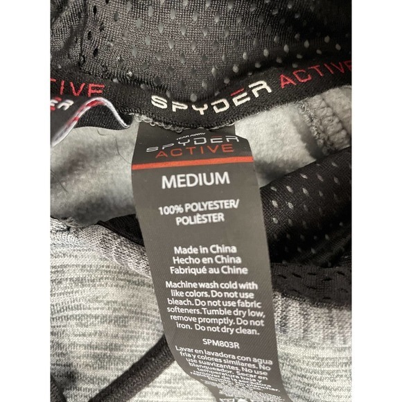 SPYDER Active Sweatshirt Hooded Hoodie Size Medium See Measurements Pockets - Picture 8 of 15